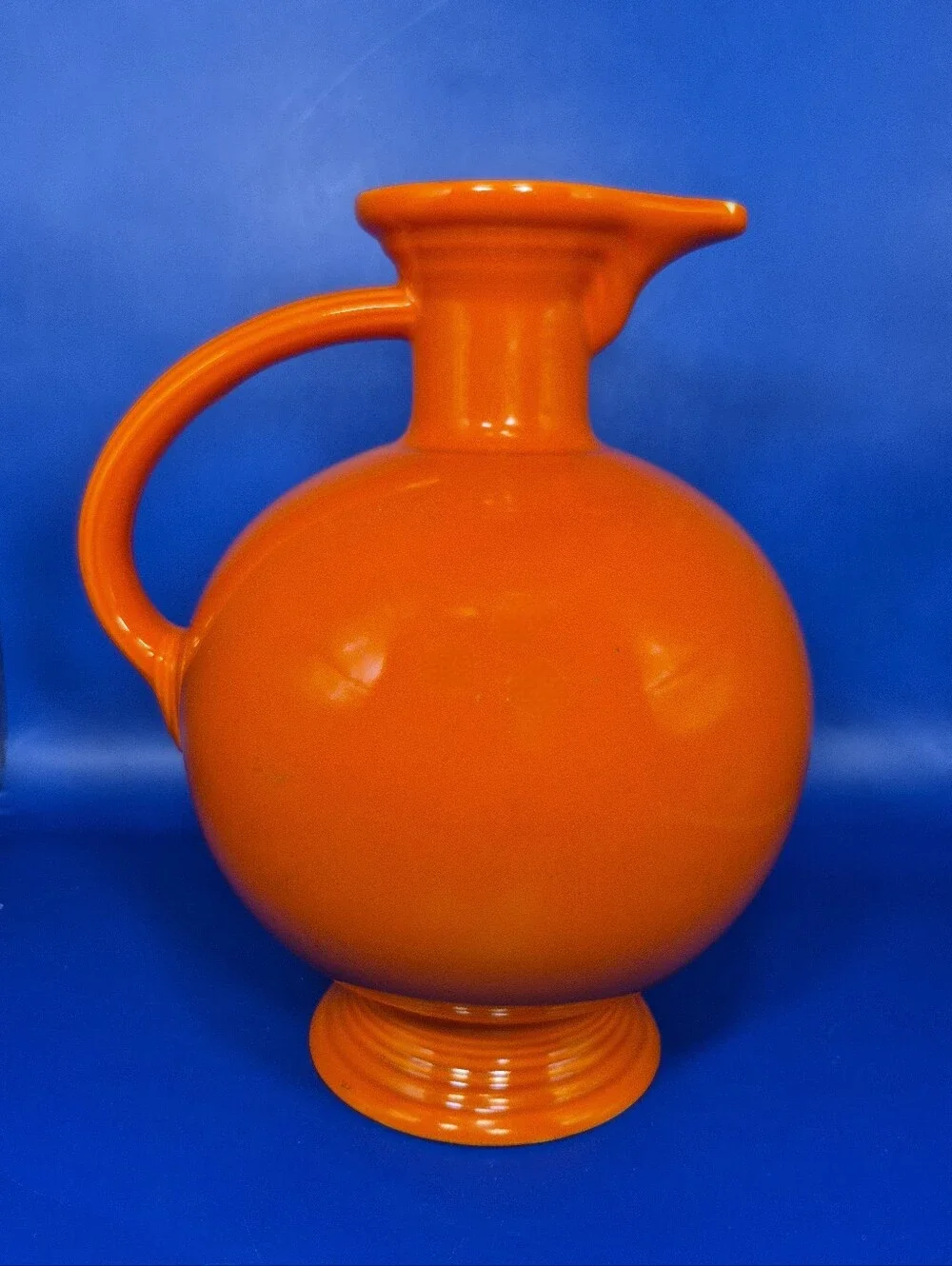 Vintage Fiesta Carafe Pitcher Original Radioactive Red 1930s No Lid